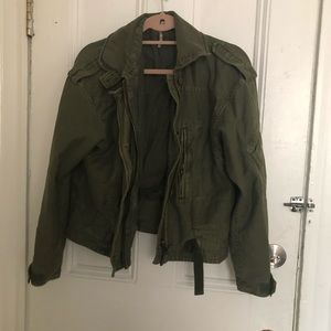 Free People green jacket